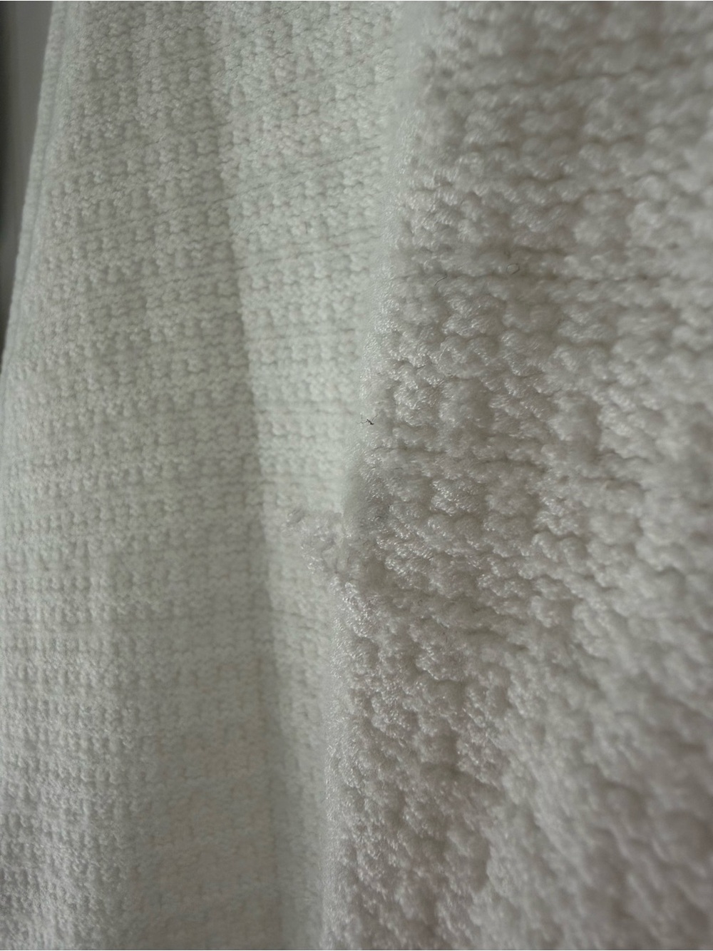 White Textured V-Neck Button Front Cardigan - Picture 4 of 5